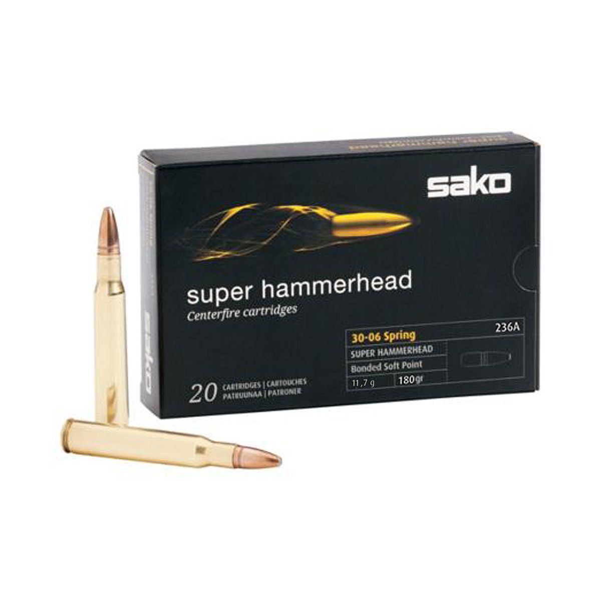 Sako Super Hammerhead 30-06 SPRG 180gr Bonded SP Box of 20 » Tenda Canada