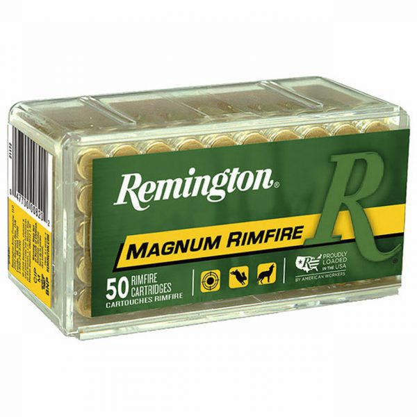 Remington 22 WMR 40 GR Jacketed Hollow Point Ammo Box of 50