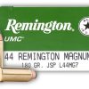 Remington UMC 44 Rem Mag 180 Gr JSP Box of 50