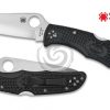 Spyderco Endura 4 Folding Knife 3.75" Plain Blade, Black FRN Handles, Lockback - C10PBK Spyderco C10PBK