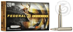 Federal Premium Vital Shok 270 Win 140Gr Trophy Bonded Tip Box of 20 — Go Tenda