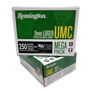 Remington UMC 9mm 115Gr FMJ Mega Pack of 250 — Go Tenda