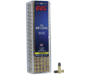CCI 22 Long CB 29 Grain Lead Round Nose Box of 100