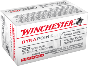 Winchester USA 22 WMR 45 GR Dynapoint Box of 50 — Go Tenda