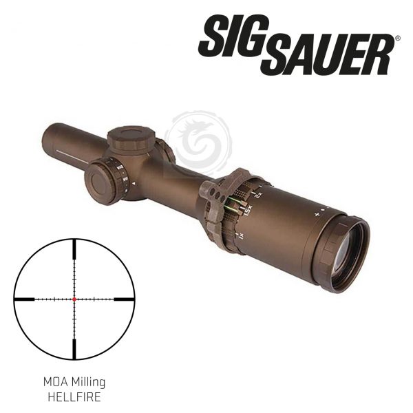 SIG SAUER 1-6x24 TANGO6T Riflescope (Hellfire MOA Milling Reticle