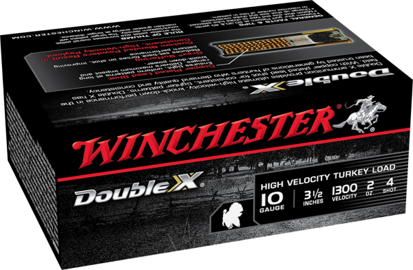 Winchester Double X Turkey 10 Ga 3-1/2″ 2oz #4 Shot Box of 10
