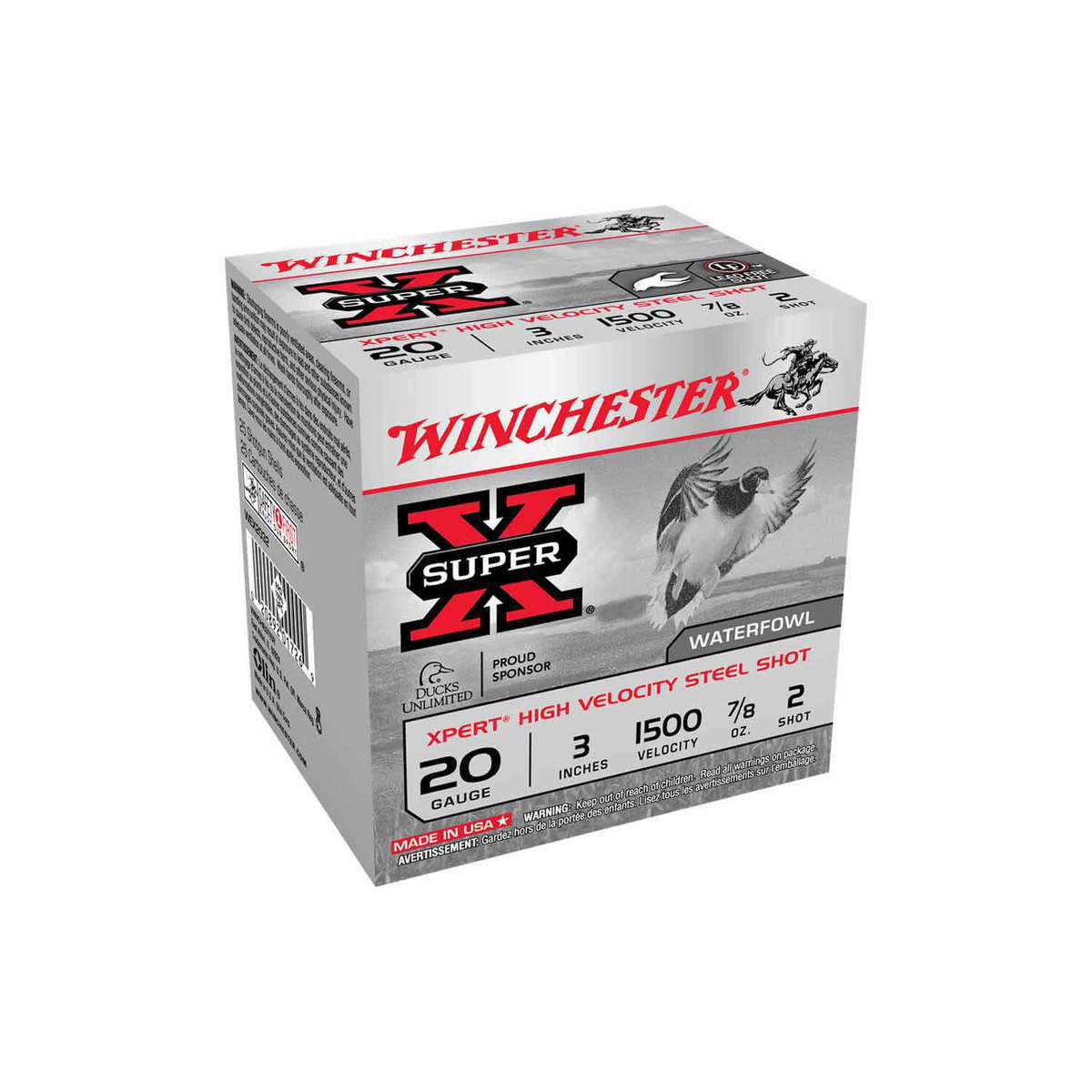 Winchester Xpert High Velocity 20 Ga 3″ 7/8 Oz #2 Waterfowl Box of 25 — Go Tenda