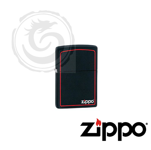 ZIPPO Black Matte with Zippo Border 218ZB » Tenda Canada