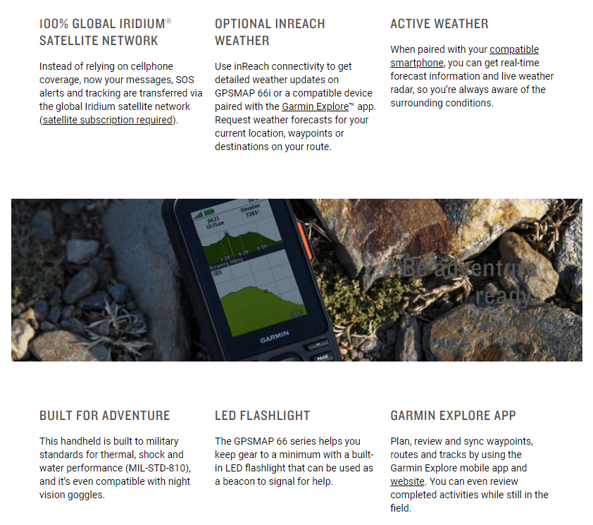 Garmin GPSMAP 66i Handheld GPS W/Satellite Communicator » Tenda Canada