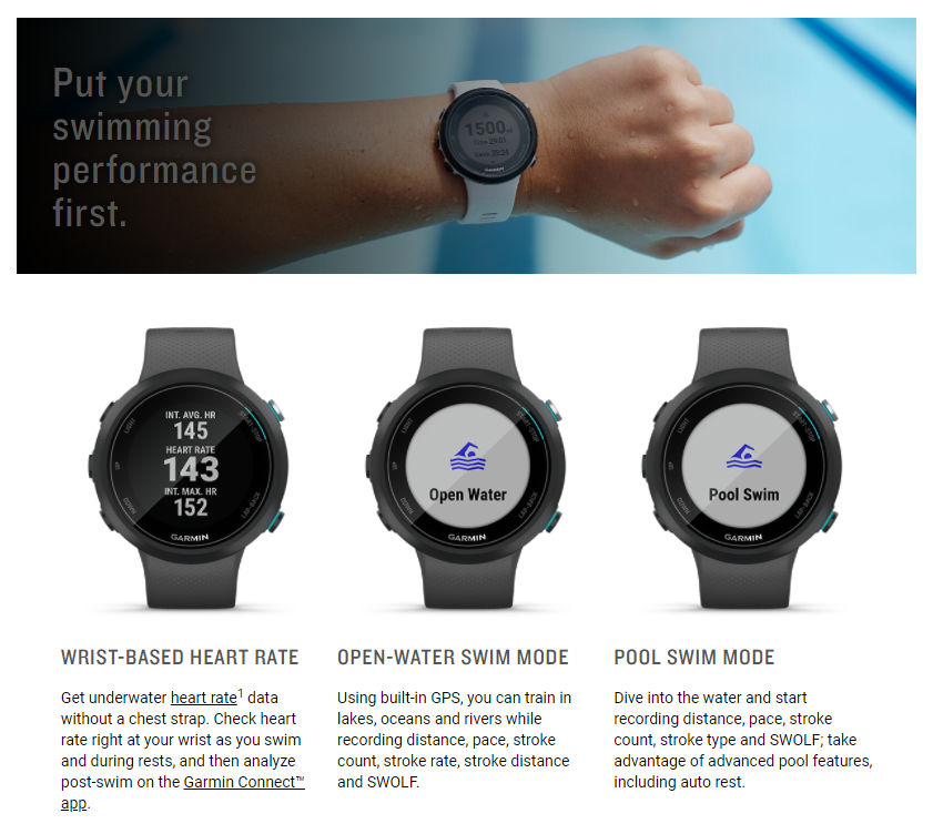 Garmin Garmin Swim Smart Watch Whitestone » Tenda Canada