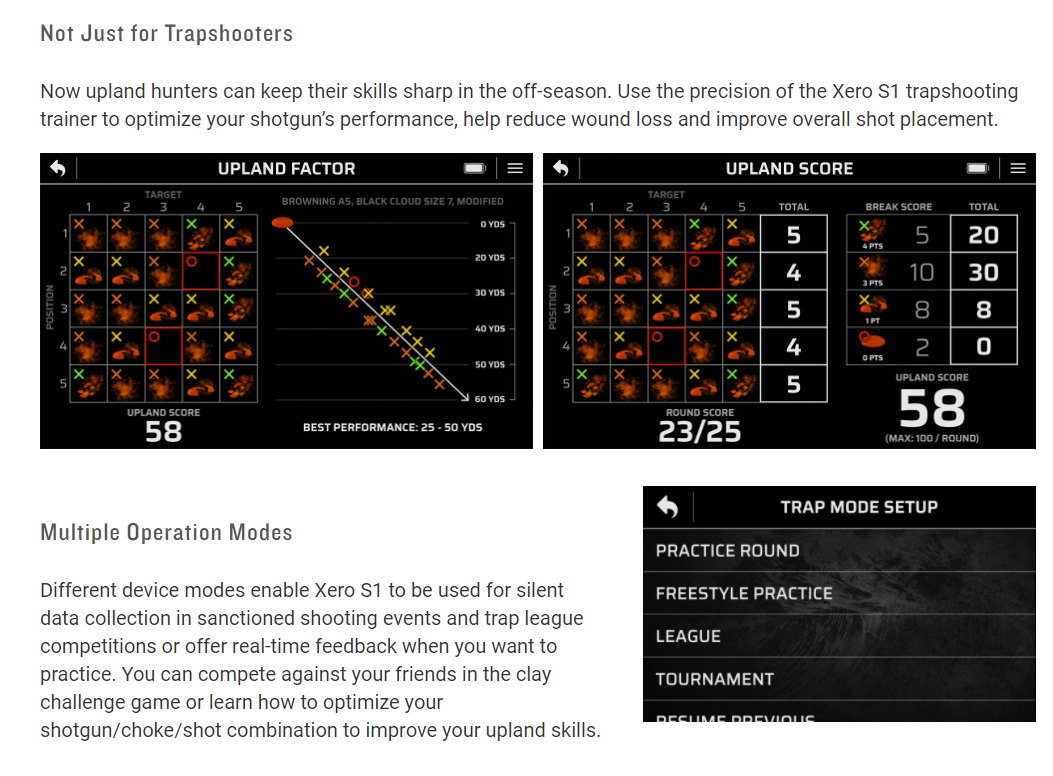 Garmin Xero S1 Trapshooting Trainer » Tenda Canada