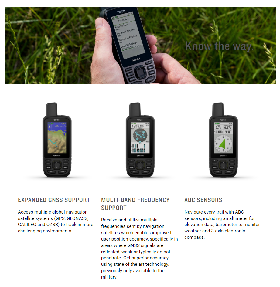 Garmin GPSMAP 66sr MultiBand GPS Handheld with Sensors and Topo Maps