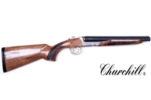 Churchill 512 Silver 12 Ga S/S 12.5″ Walnut Stock — Go Tenda