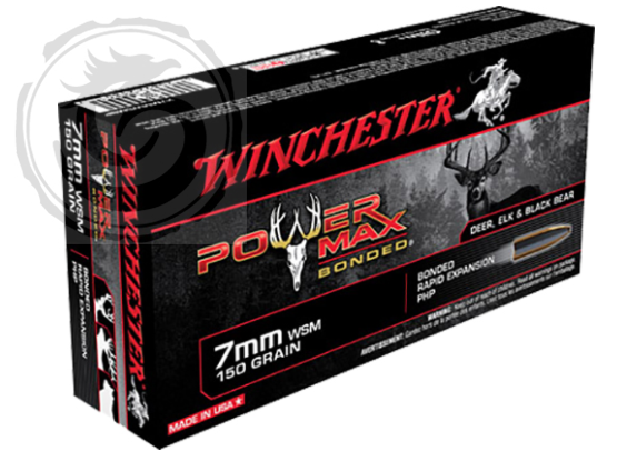 Winchester Power Max 7mm WSM 150gr Rapid Expansion Protected Hollow Point Box of 20