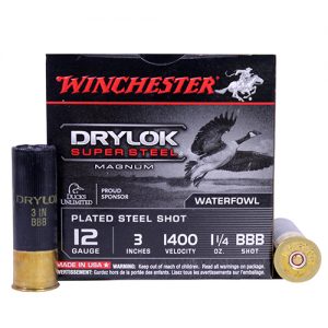 Winchester Drylok 12 GA 3″ SUPER STEEL #BBB Box of 25 — Go Tenda