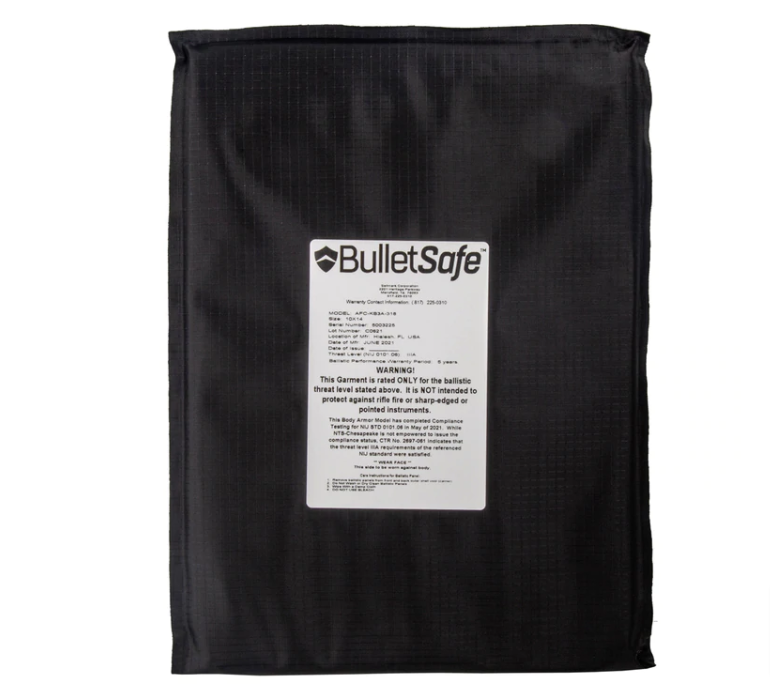BulletSafe Bulletproof Backpack Panel » Tenda Canada