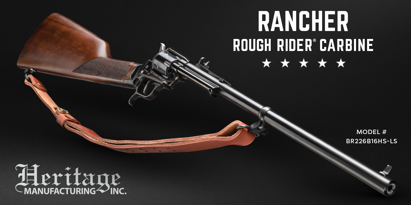Heritage Rough Rider Rancher 22 LR 16.12" Walnut Black Oxide » Tenda Canada