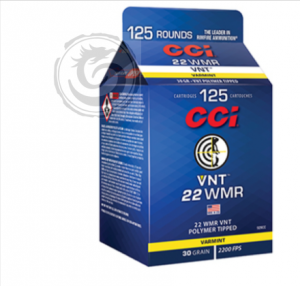 CCI VNT 22 WMR 30 Gr Polymer Tipped VNT Box of 125 – 929CC — Go Tenda