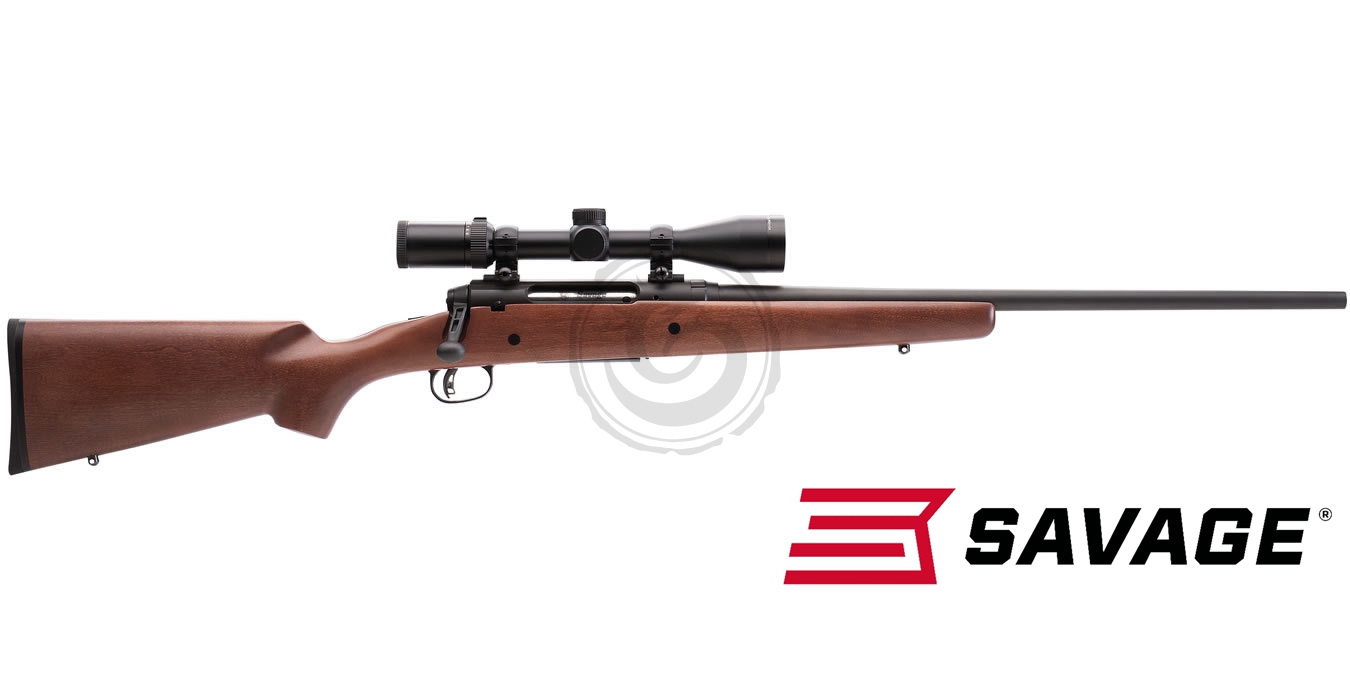 Savage Axis II XP 243 Win 22″ Hardwood Stock w/ 3-9×40mm Scope