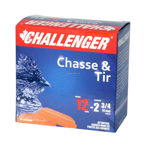 Challenger Magnum 12 GA, 2-3/4″, 1-1/4 oz #BB Box of 25