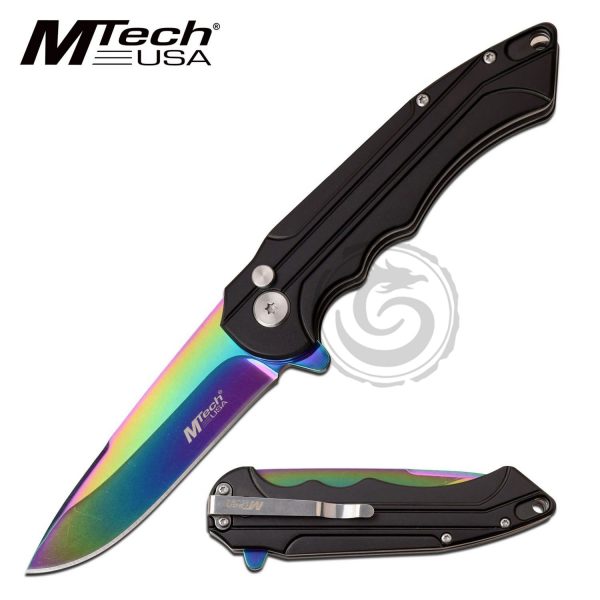 MTech USA Manual Folding Knife MAS MT-1022RBK
