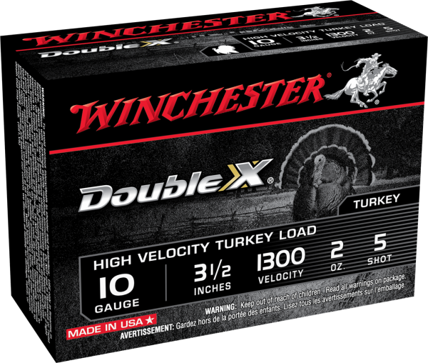 Winchester Supreme High Velocity Turkey 10Ga, 3.5″, #5 Box of 10