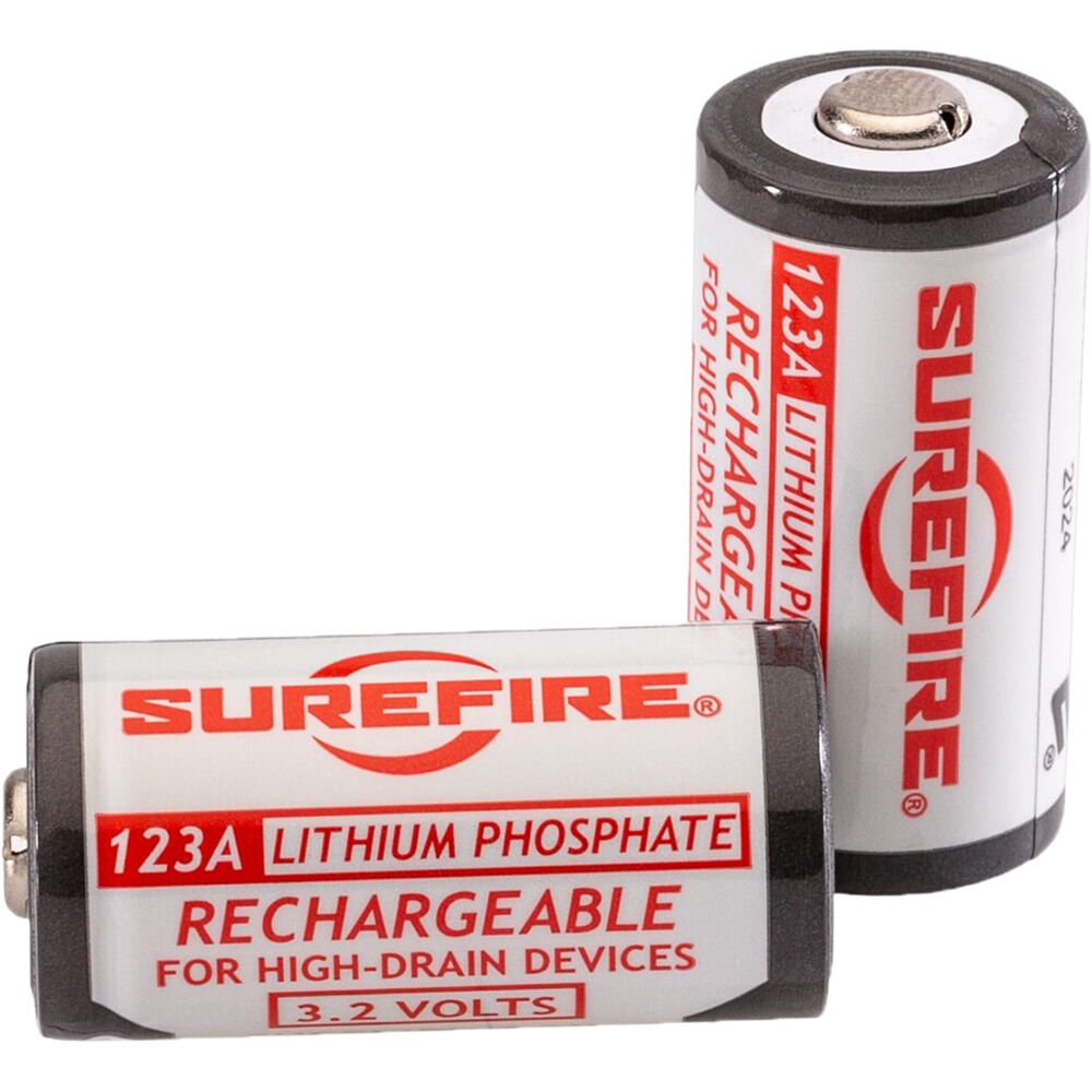 SureFire 123A Rechargeable Lithium Phosphate Battery (2-Pack