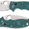Spyderco Manix 2 Lightweight Folding Knife 3.37" CPM-SPY27 Satin Plain Blade, Cobalt Blue FRCP Handles, Ball Bearing Lock - C101PCBL2 C101PCBL2