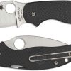 Spyderco Sage 5 Lightweight Folding Knife 3.00" CPM-S30V Satin Plain Blade, Black FRN Handles, Compression Lock - C123PBK SP-C123PBK
