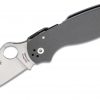 Spyderco C223GPDGY Para 3 Folding Knife 3" Maxamet Stonewashed Plain Blade, Dark Gray G10 Handles (Paramilitary 3), Compression Lock Spyderco C223GPDGY