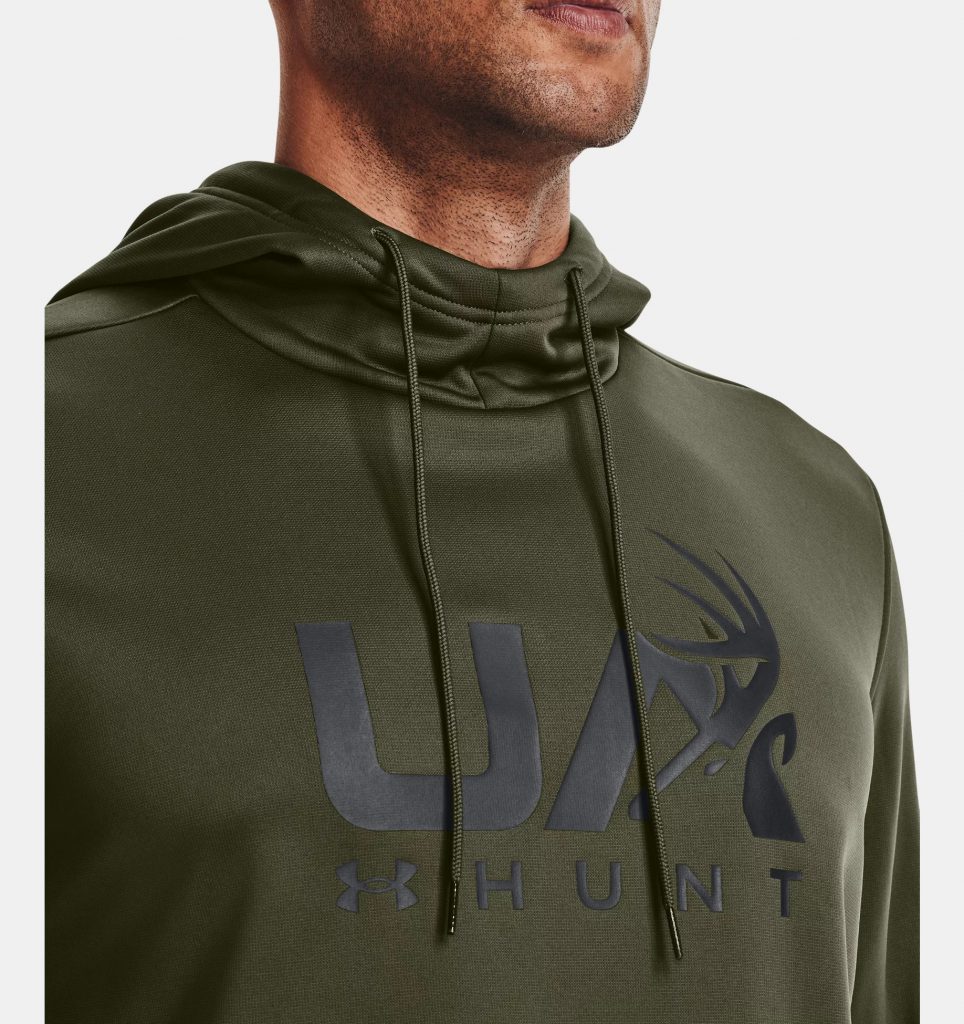 Under Armour Men's Armour Fleece® Hunt Logo Hoodie Marine OD Green