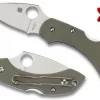 Spyderco Dragonfly 2.25" VG10 Plain Blade, Foliage Green G10 Handles, Lockback - C28GPFG C28GPFG
