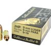 Sellier & Bellot 9mm 124 Gr JHP Bonded Box of 50