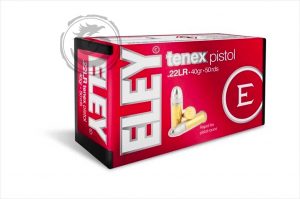 Eley Tenex Pistol 22 LR 40 Gr LSR Box of 50 — Go Tenda