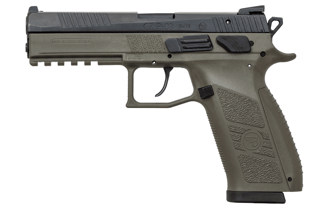 【最終値下げ】CZ P09 CZ P-09 9mm Pistol W/Decocking & Manual safety-OD Green | Buy in