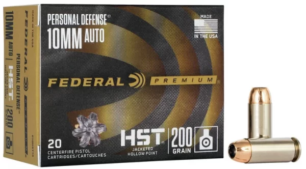 Federal Personal Defense HST 10mm 200gr 20rds FP_P10HST1S_10mmAutoHSTJHP_Combo_Rm
