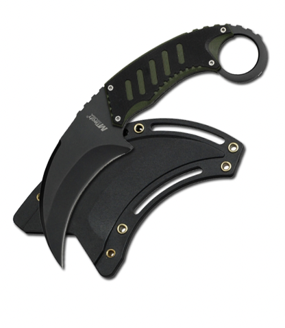 MTech USA Fixed Blade Knife, Black & Green - MT-665BG MT-665BG