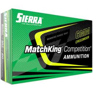 Sierra 6mm Creedmoor MatchKing Competition Ammunition 107Gr HPBT Box of 20 — Go Tenda