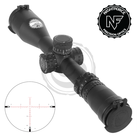 Nightforce NX8 4-32x50mm F1 .25 MOA Illum PTL MOA-XT Black