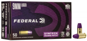 Federal Syntech Training Match 9mm 124 Gr TSJ FN Box of 50 — Go Tenda
