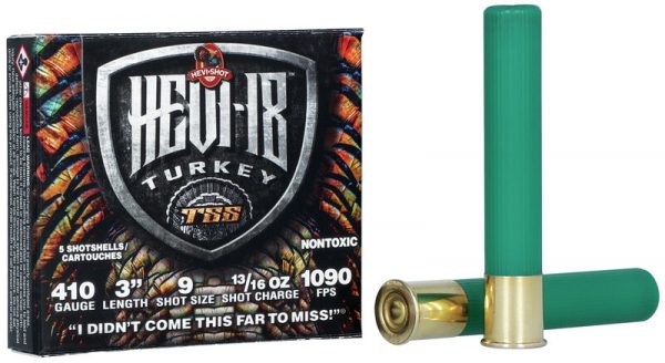 HEVI-SHOT Tungsten HEVI-18 Turkey 410 Ga 3″ 13/16 oz TSS #7 BOX OF 5