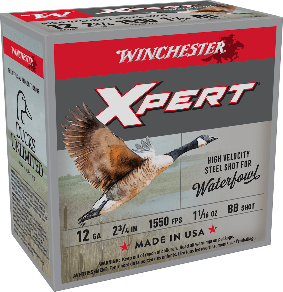 Winchester Xpert High Velocity 12 Ga 2-3/4″ 1-1/16 Oz #BB Waterfowl Box of 25 — Go Tenda