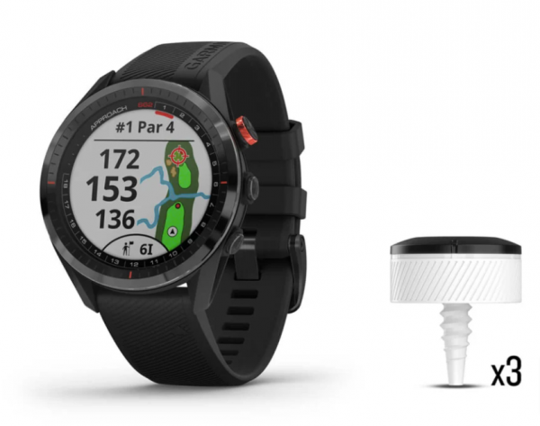 Garmin Approach S62 Bundle, Premium Golf GPS Watch with 3 CT10