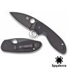 Spyderco Efficient Folding Knife 2.98" Black Oxide Plain Blade, Black G10 Handles, Liner Lock - C216GPBBK C216GPBBK