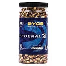 Federal Champion Pack 22LR 36Gr Copper Plated Hollow Point Box of 450