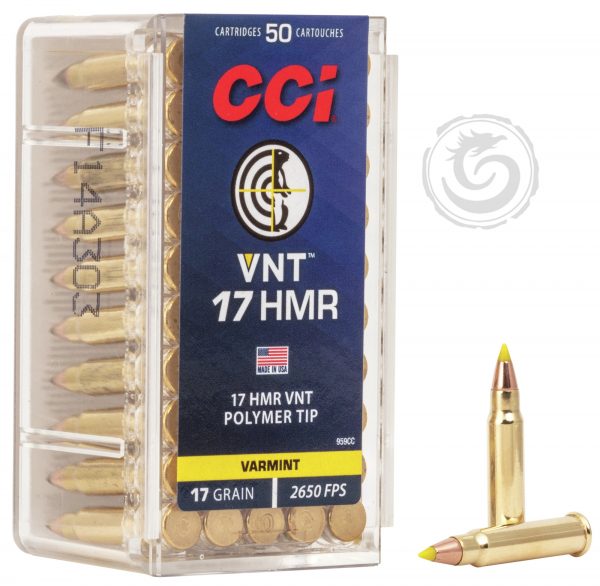 CCI VNT Varmint 17 HMR 17Gr Speer VNT Ammunition, 50/Box