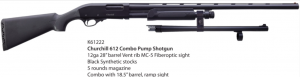 Churchill 612 Pump 12Ga 18.5″ & 28″ Barrel Combo Shotgun — Go Tenda