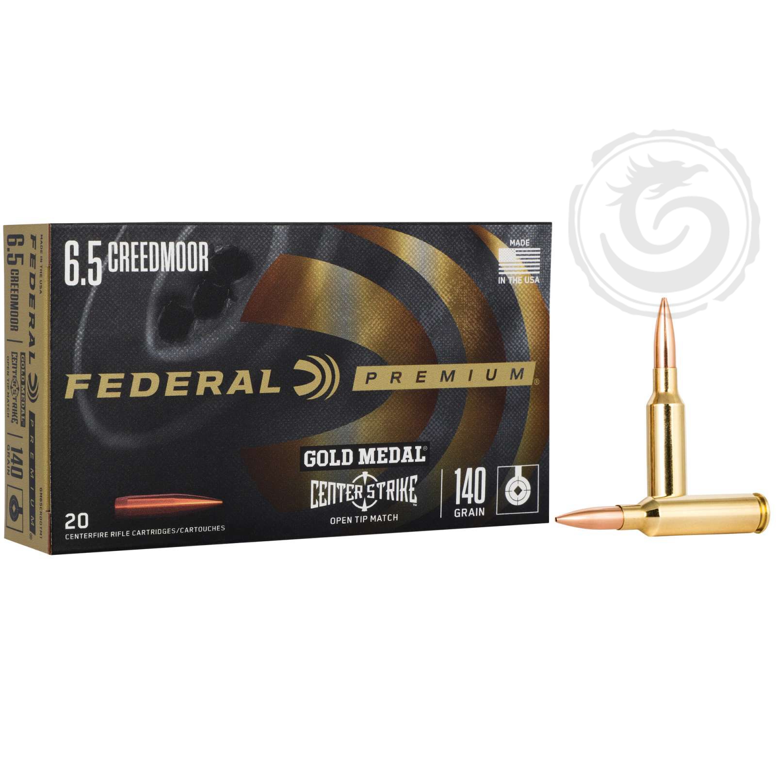 Federal Premium Gold Medal 6.5 Creedmoor 140 Gr OTM Box of 20 — Go Tenda