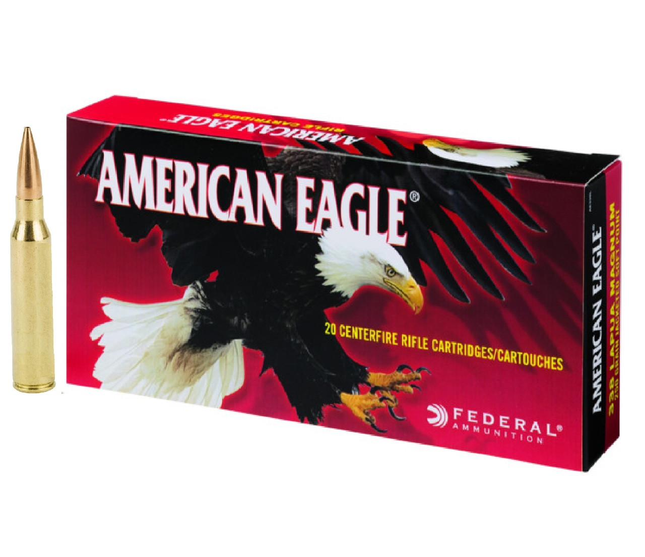 Federal American Eagle 338 Lapua Magnum 250Gr JSP, Box of 20