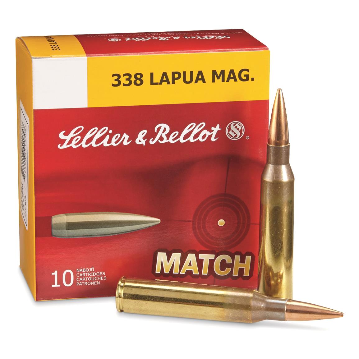 Sellier & Bellot 338 Lapua Mag 250 Gr HPBT Box of 10